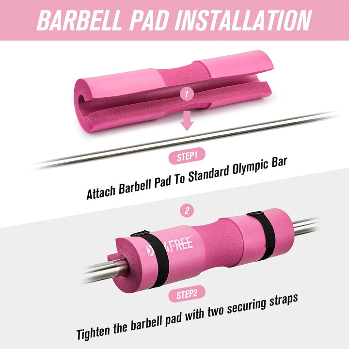 G4Free 9er Set Langhantel Polster/Nackenpolster/Barbell Pad für Kniebeugen/Hip Thrusts/Lunges/Olympi