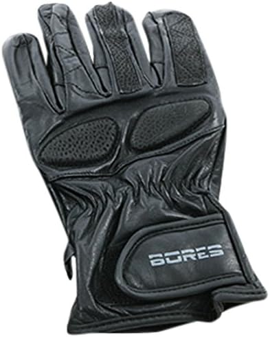 Bores Driver Motorradhandschuhe, Rindsleder, Schwarz, Grösse 10