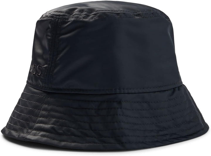BOSS Damen Zanylon Fischerhut mit Logo-Detail Schwarz Stck