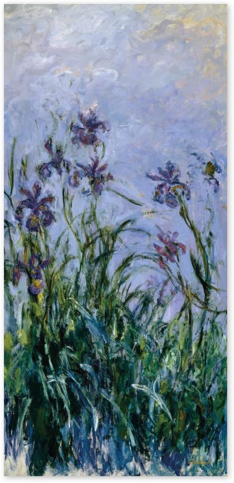 JUNIWORDS Poster, Claude Monet, Iris, 40 x 83 cm, 40 x 83 cm