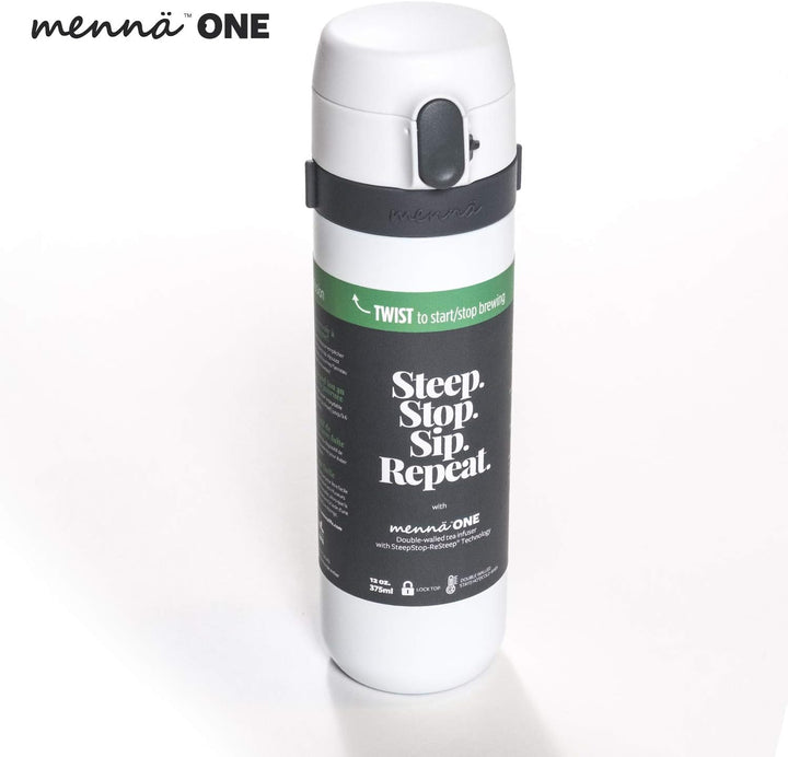 Coolinato mennä One Tee Thermobecher to go 375ml mit Teesieb individueller Start-Stopp Brühvorgang D