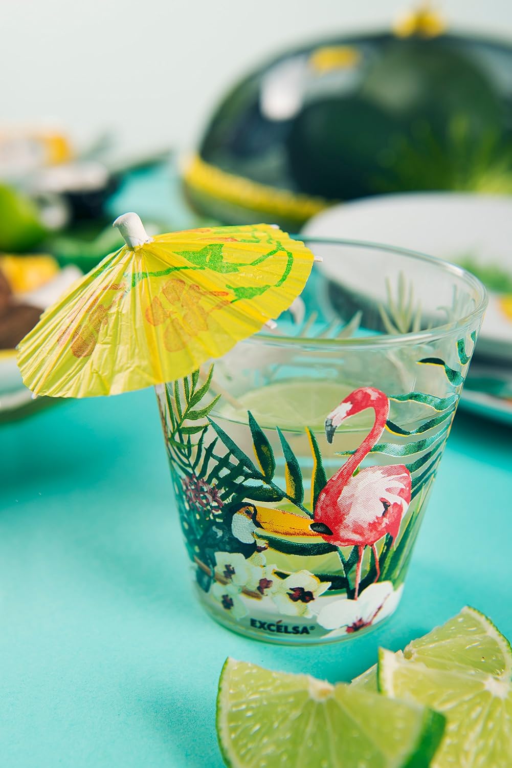 Excelsa Tropical Wassergläser, Glas, 6 Stück