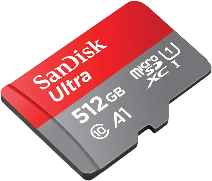 SanDisk Ultra 512 GB microSDXC UHS-I-Karte für Chromebook mit SD-Adapter (Für Smartphones und Tablet