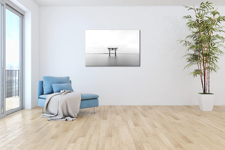 deyoli Wahrzeichen der japanischen Shinto-Religion Format: 80x60 als Leinwandbild, Motiv fertig gera