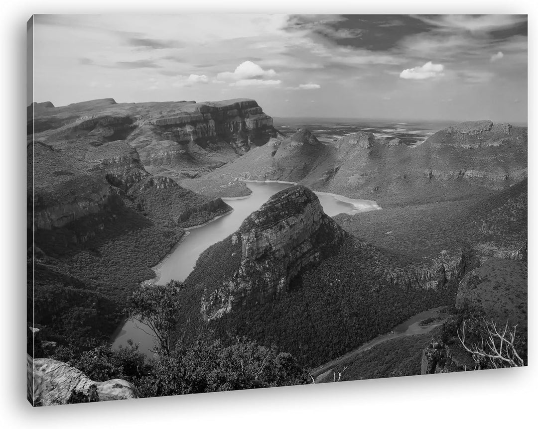 deyoli traumhafter Küstenlandschaft in Afrika Format: 80x60 Effekt: Schwarz/Weiss als Leinwand, Moti