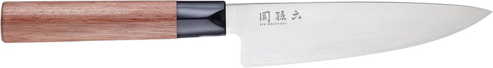 KAI Seki Magoroku Red Wood Griff Kochmesser mit red Wood Griff, Klinge 15,0 cm, MGR-0150C