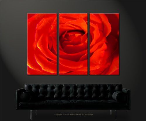 islandburner Bild Bilder auf Leinwand Bed Me Rose Pop Art Blumen Rosen XXL Poster Leinwandbild Wandb
