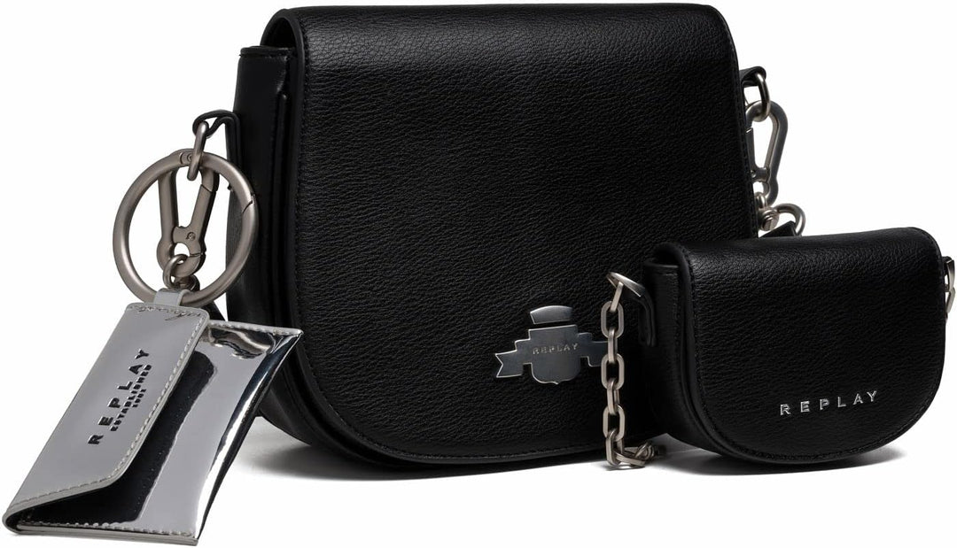 Replay Damen Fw3249.000.a0344 Handtasche, UNIC 098 Black, 098 Black