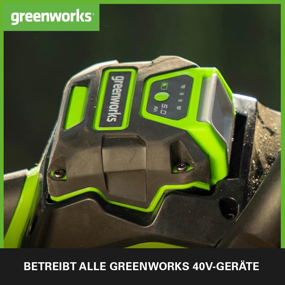 Greenworks 40V Akku - Leistungsstarker Akku für alle Greenworks 40V Garten- und Elektrowerkzeuge, sc