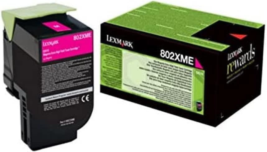 Lexmark,1914947,802Xme AA8Toner MagentaStandardkapazitã¤T 4 Seiten1er-Pack Corporate