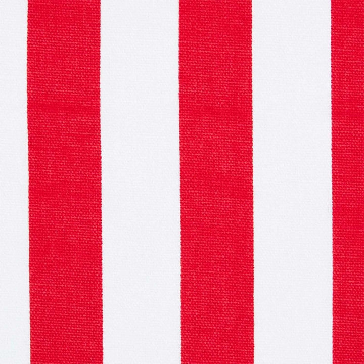 Homescapes dekorativer Vorhang Ösenvorhang Dekoschal Thick Stripes im 2er Set, rot weiss, 137 x 182