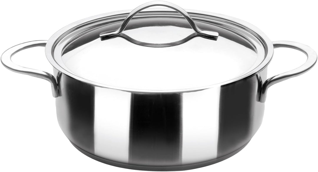 IBILI CACEROLA Con TAPA INOX NOAH 32 cm, Stainless Steel, Silber, 2-Einheiten 32 cms, 32 cms