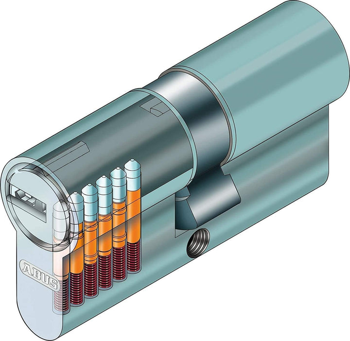 ABUS Profilzylinder D6X mit Codekarte und 5 Schlüsseln,  (45/55)