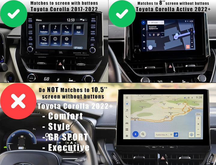craVeDRIVE Handyhalterung Auto Magnet I Zubehör Kompatibel mit Toyota Corolla E21 und Suzuki Swace I