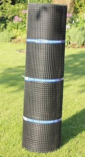 30m² Kunststoffzaun in 0,6m Höhe x 50m Länge Masche 15mm Geflügelzaun schwarz