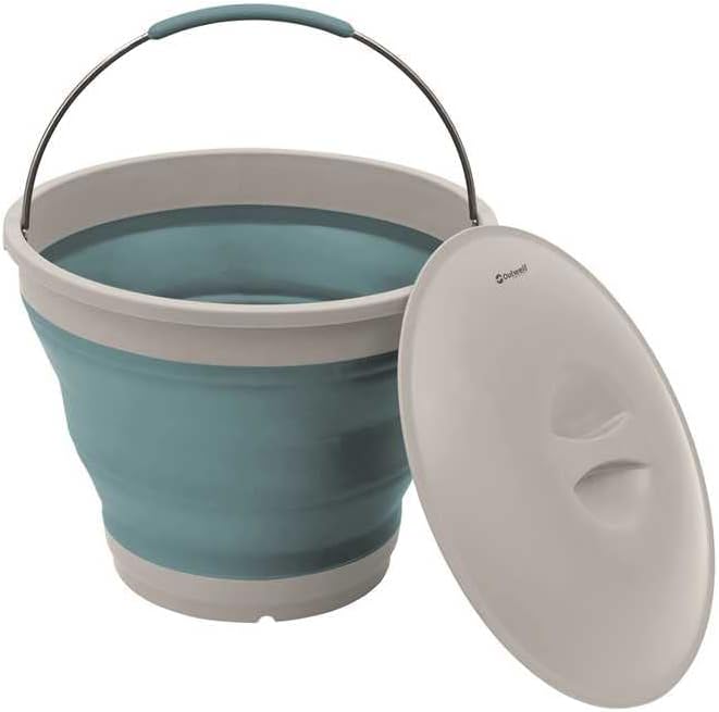 Outwell Unisex-Adult OU-651088 Touristischer Eimer Collaps Blue 7,5L, Grau, os