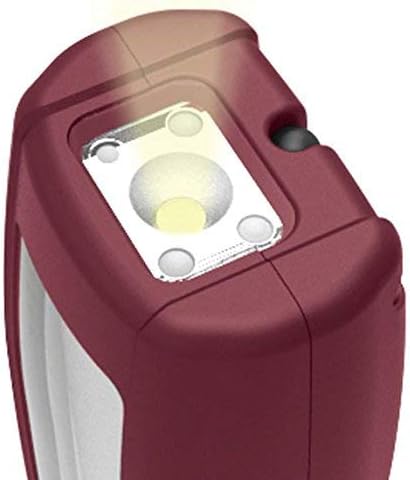 Kraftwerk 32038 8+1 W SMD-LED-Akku-Handlampe Li-Ion 3.7V, Rot