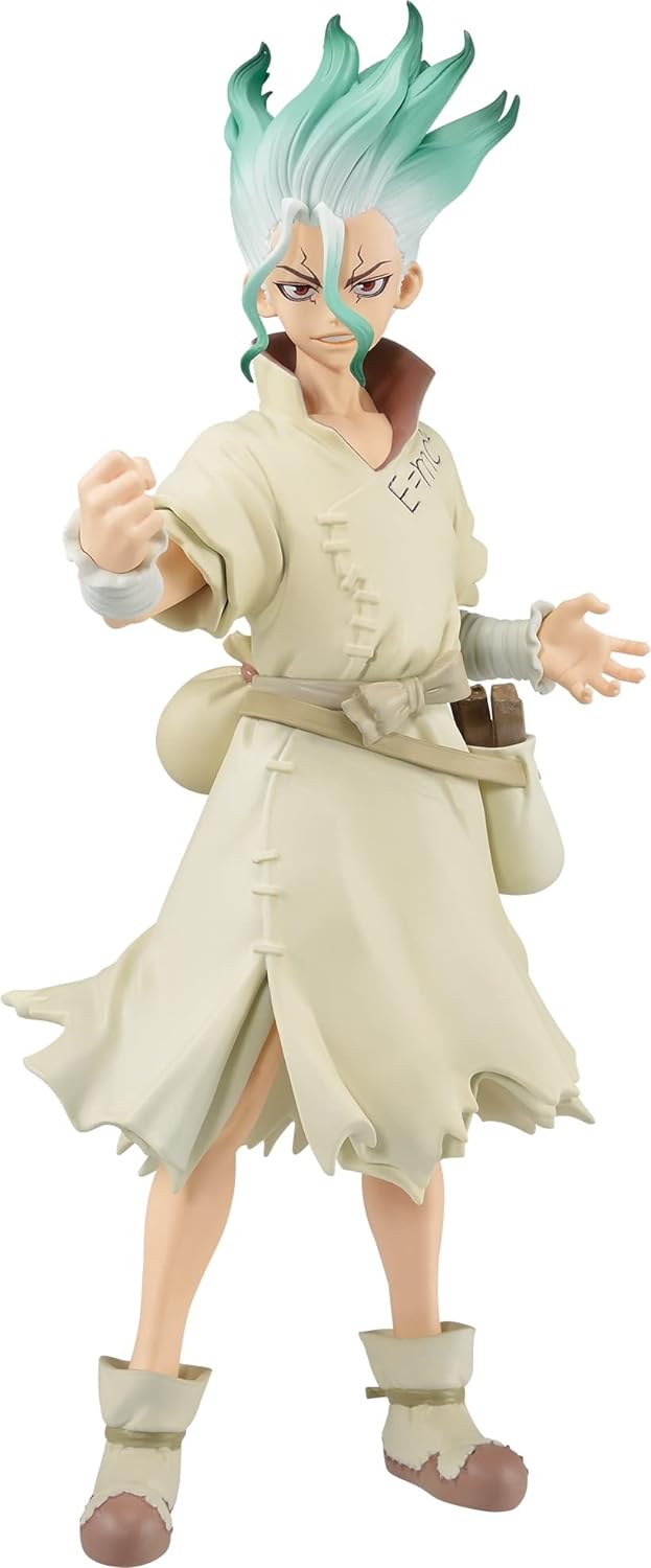 BANPRESTO Last Level - Figur Stone World SENKU 18 cm Action Puppen, Mehrfarbig (FBP18827)