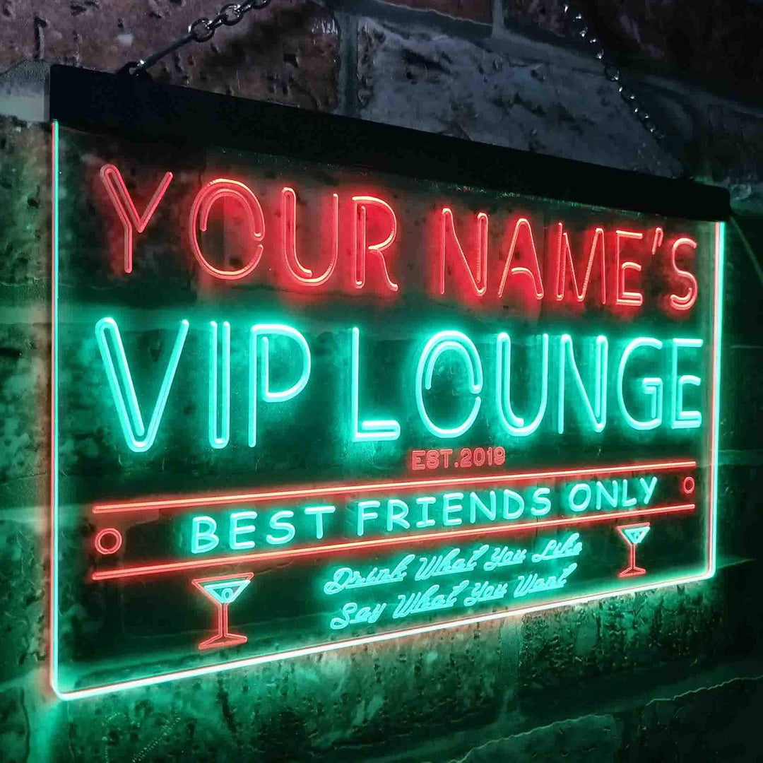 Personalized Your Name Est Year Theme VIP Lounge Bar Club Pub Dual Color LED Barlicht Neonlicht Lich
