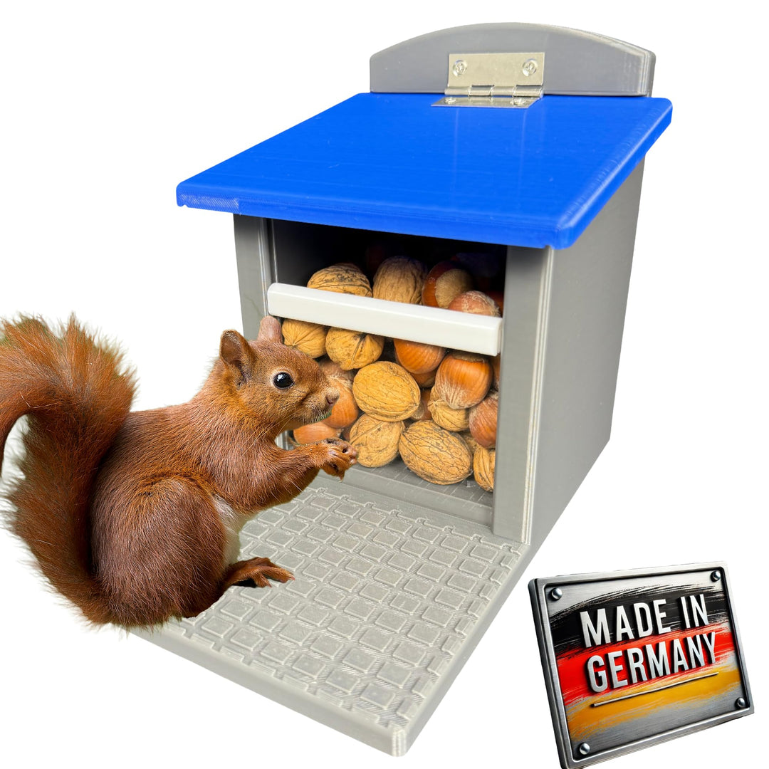 Eichhörnchen-Futterhaus – absolut witterungsbeständig, tierfreundlich, sehr langlebig und robust (Gr