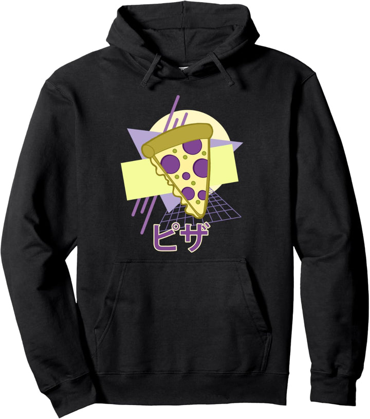 Kawaii Pizza Japanisch 90er Retro Stil Pullover Hoodie