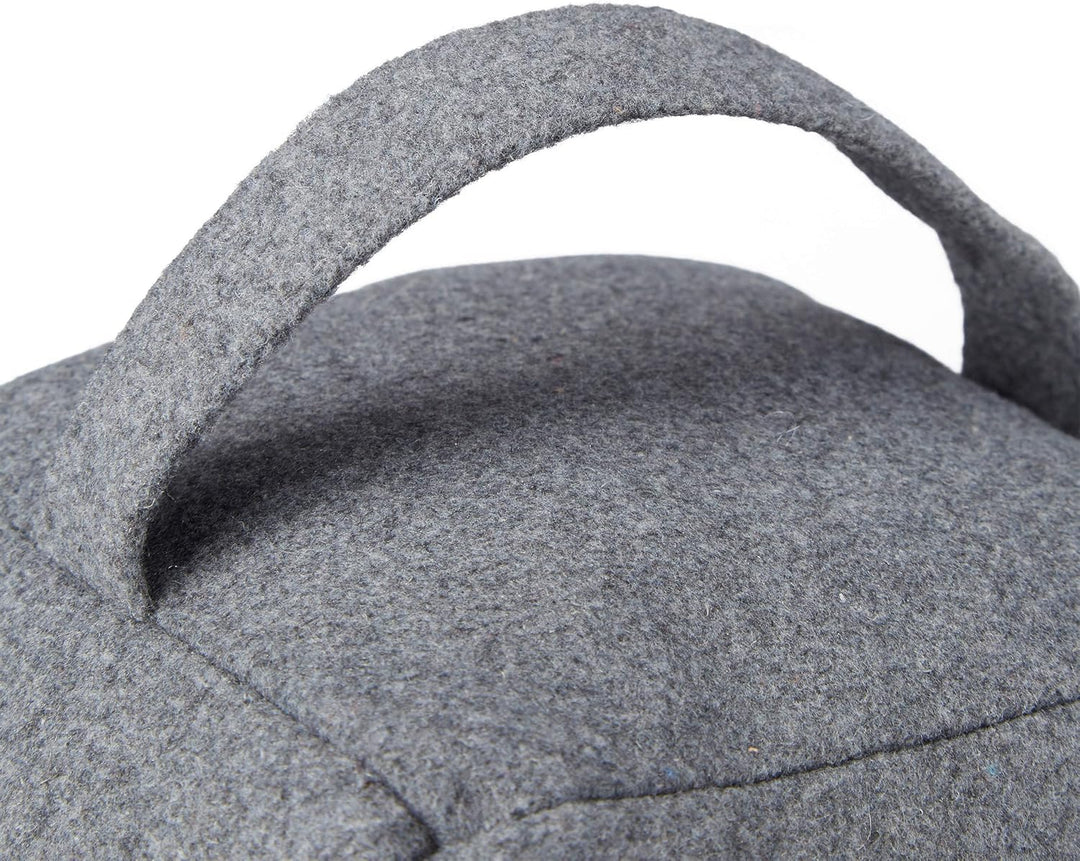Relaxdays 2er Set Türstopper Stern, Türpuffer Stoff, Türsack Boden, hoch, mit Griff, dekorativ, HxBx