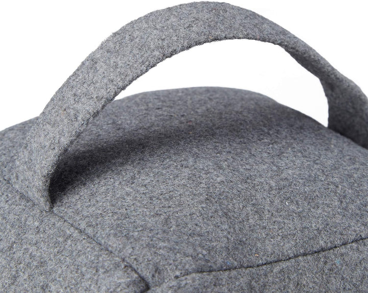 Relaxdays 2er Set Türstopper Stern, Türpuffer Stoff, Türsack Boden, hoch, mit Griff, dekorativ, HxBx