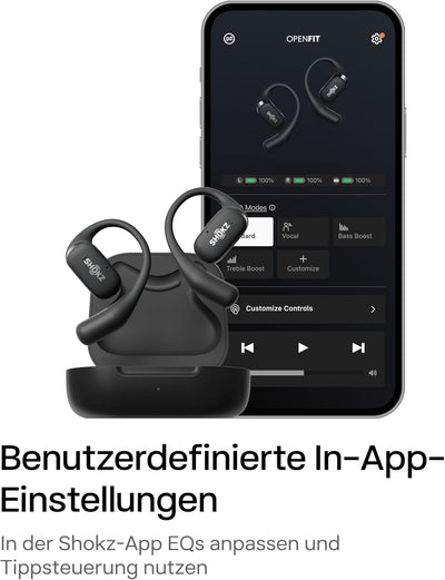 SHOKZ OpenFit True Wireless Earbuds (TWS), Open Ear Bluetooth Kabellose Kopfhörer, Audio-Exzellenz m