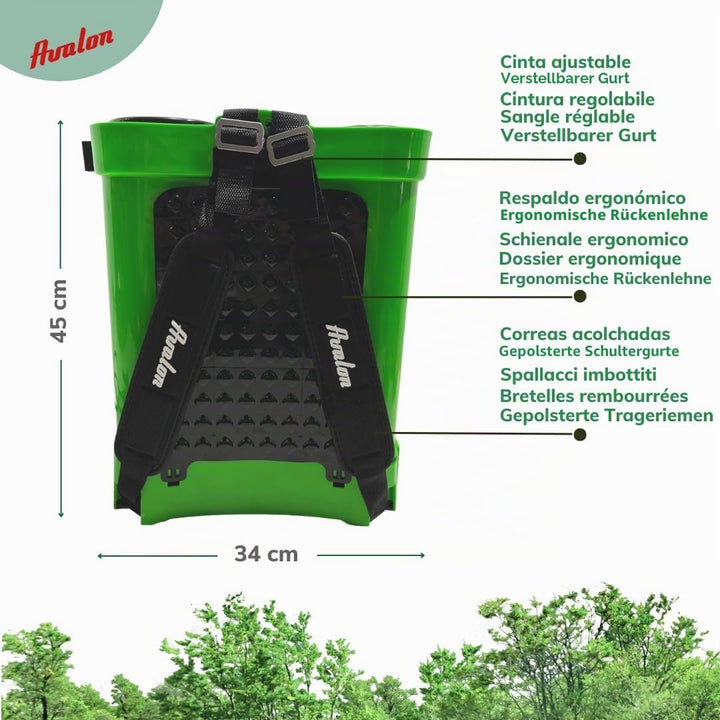 Avalon - Druckrucksack-Sprühgerät mit Akku, Tank 16L, Lanze INOX