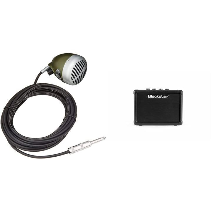Shure 520DX Green Bullet Dynamisches Mikrofon für Blues-Harmonica-Player, Omnidirectional-Aufnahmemu