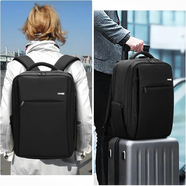 HOMIEE Handgepäck Rucksack Herren, Laptop Rucksack 15,6 Zoll Reiserucksack Travel Backpack Business