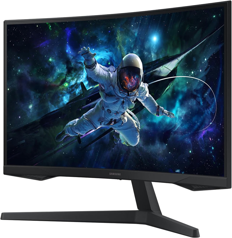 Samsung Odyssey G55C Curved Gaming Monitor, 27 Zoll, Bildschirm mit VA-Panel, 2.560 x 1.440 Pixel, 1