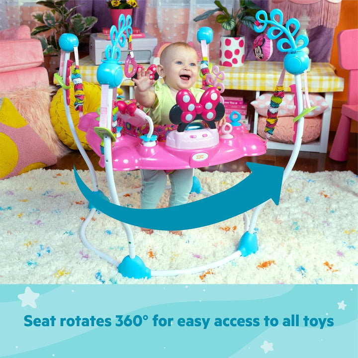 Bright Starts, Disney Baby, Minnie Maus Peekaboo, Spring- und Spielcenter mit Spielstation mit Licht