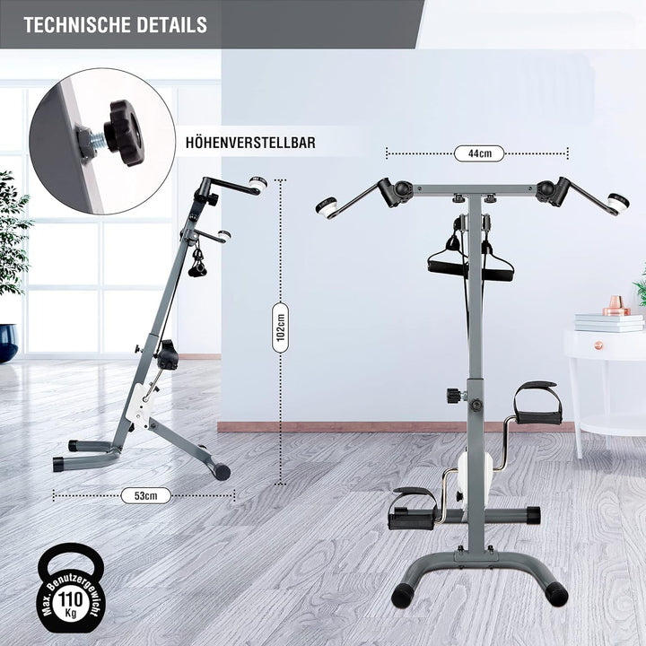 3in1 Heimtrainer Ganzkörpertrainer Kraftstation | trainert Oberkörper, Arme und Beine | ideal für de