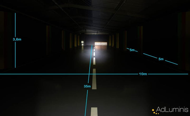 AdLuminis Blackline LED Arbeitsscheinwerfer mini 20 Watt 1850 Lumen, Spot, Zusatzscheinwerfer, Arbei