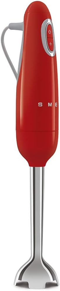 Smeg, Stabmixer HBF03RDEU, Turbo-Funktion und Flowblend-Schneidesystem, mit Rutschfestem Griff, Inte