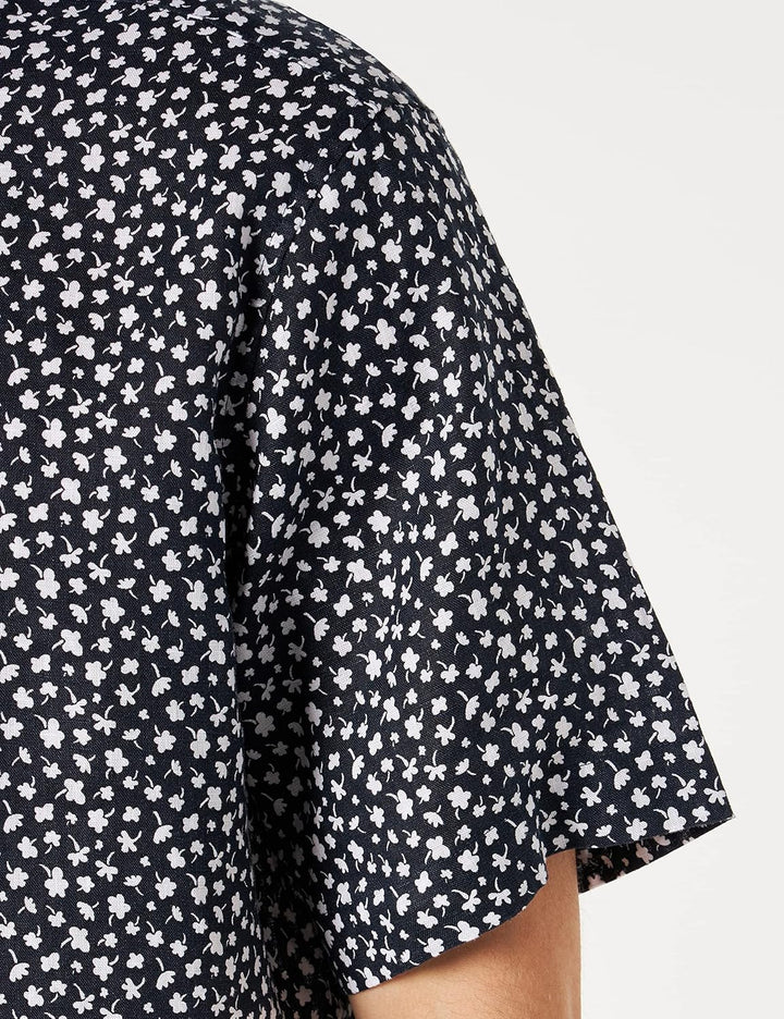 Seidensticker Herren Regular Fit Kurzarm Hemd Shirt 44 Blau, 44 Blau