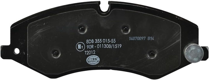 HELLA PAGID 8DB 355 015-551 Bremsbelagsatz - T2012 - Dicke/Stärke: 18.6mm - Bremssystem: TRW - für V