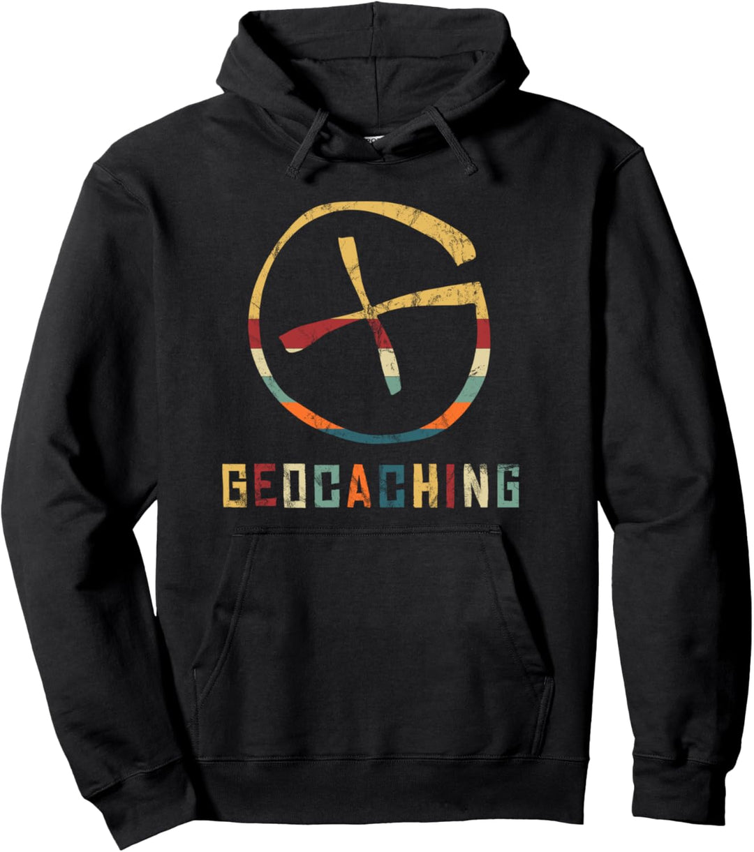 Geocaching Geocacher Geocache GPS Outfit Vintage Retro Pullover Hoodie