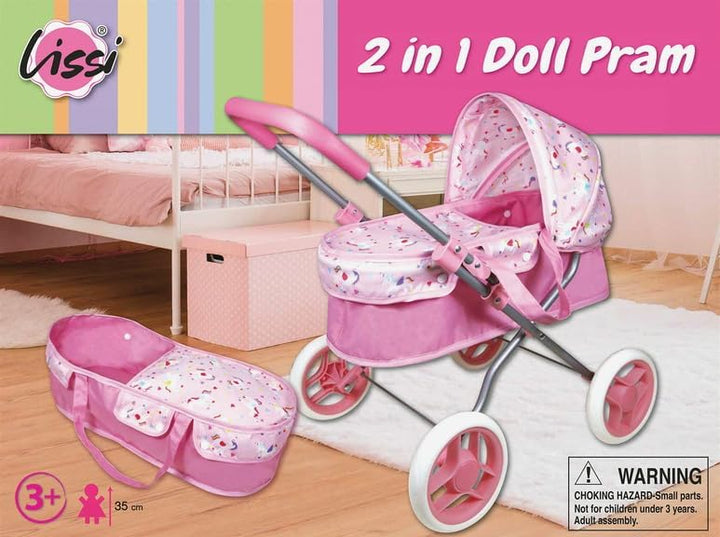 die Wiege ist abnehmbar. Höhe des Griffs 46 cm. Für Babys mit einer Grösse von 40 cm (nicht im Liefe
