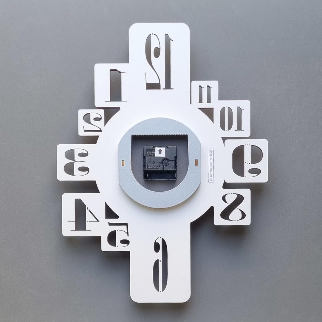 CalleaDesign 35 cm Onyx Wanduhr aus Canaletto Walnuss, Canaletto Walnuss