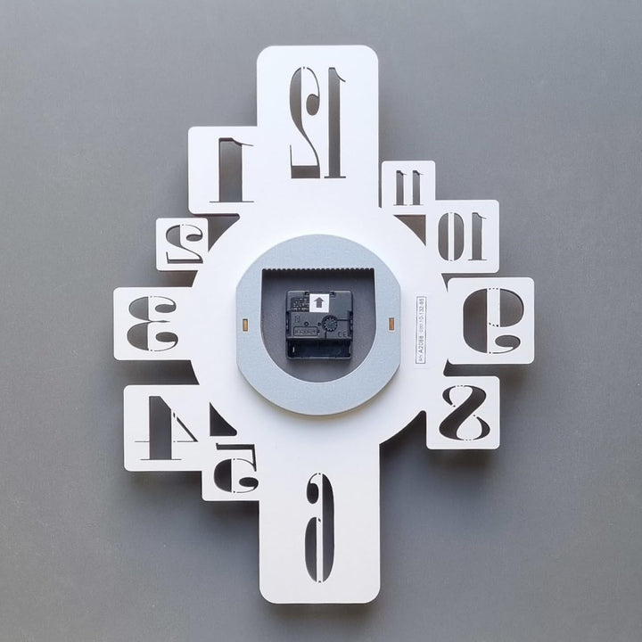 CalleaDesign 35 cm Onyx Wanduhr aus Canaletto Walnuss, Canaletto Walnuss