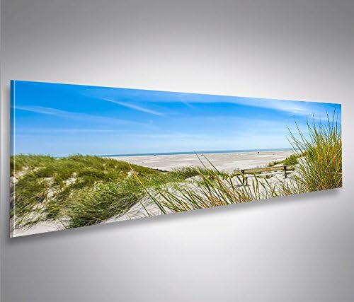 islandburner Bild Bilder auf Leinwand Nordsee Strand Panorama XXL Poster Leinwandbild Wandbild Dekoa