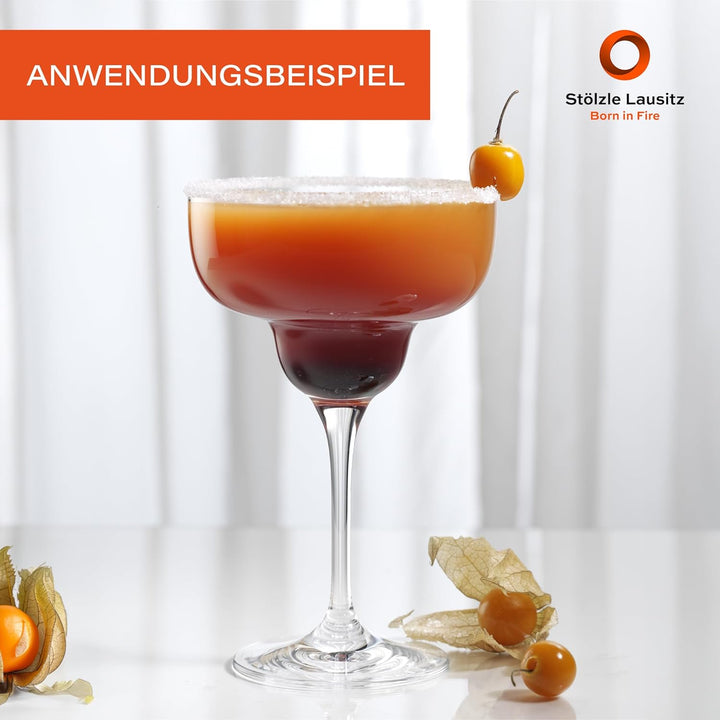 Stölzle Lausitz Margarita Gläser Grandezza 340 ml / 6er Set Cocktailschalen/Aperitifgläser/Cosmopoli