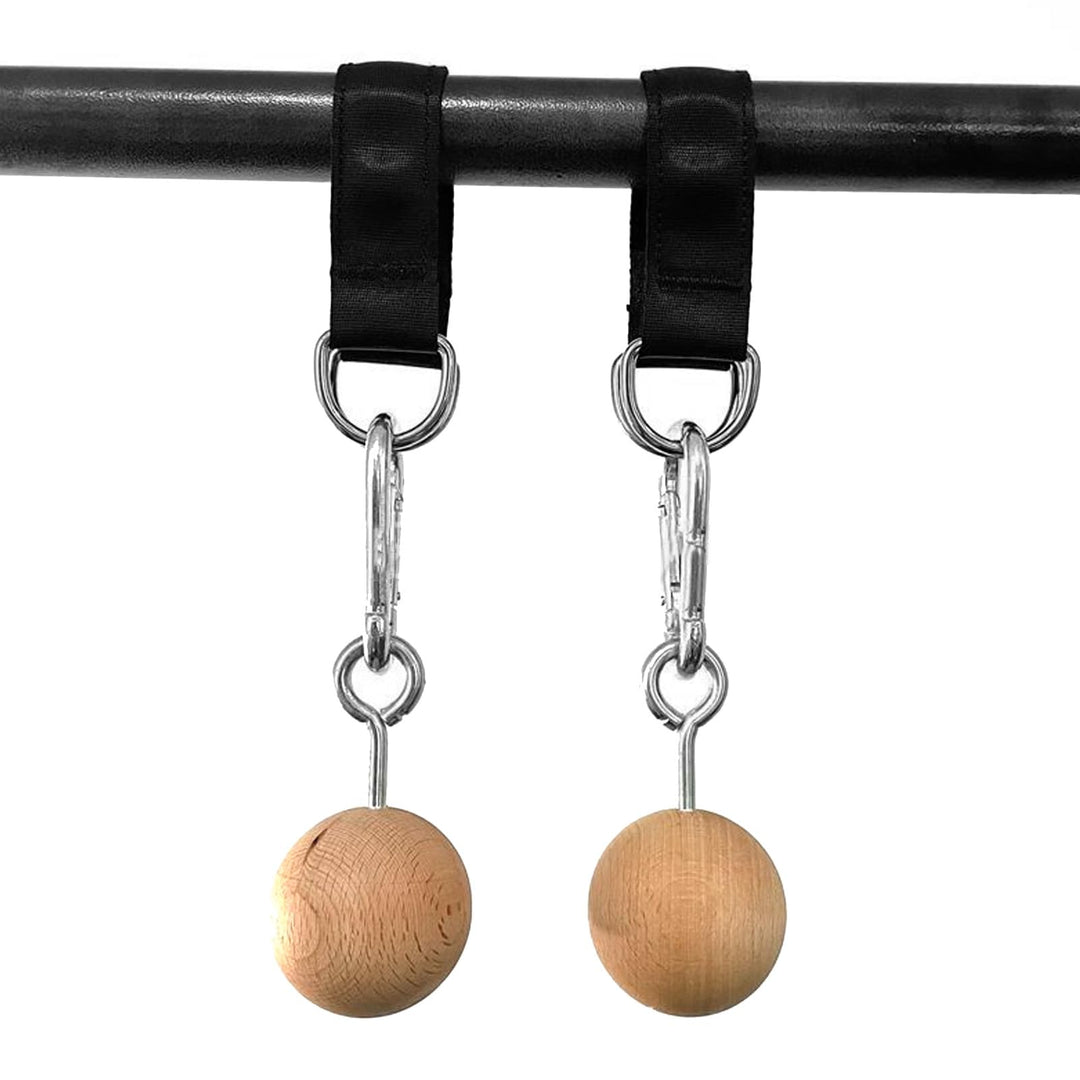 Gonetre Klimmzugbälle aus Holz, Klettergriffe, Trainingsset, Armkrafttrainer, Klimmzugbälle, Kletter