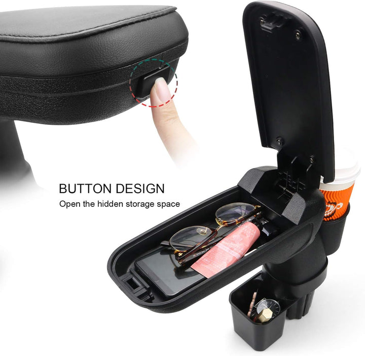 LFOTPP Faltbar Armlehne Mittelarmlehne mit Getränkehalter für Jimny, Auto Mittelkonsole mit Staufach