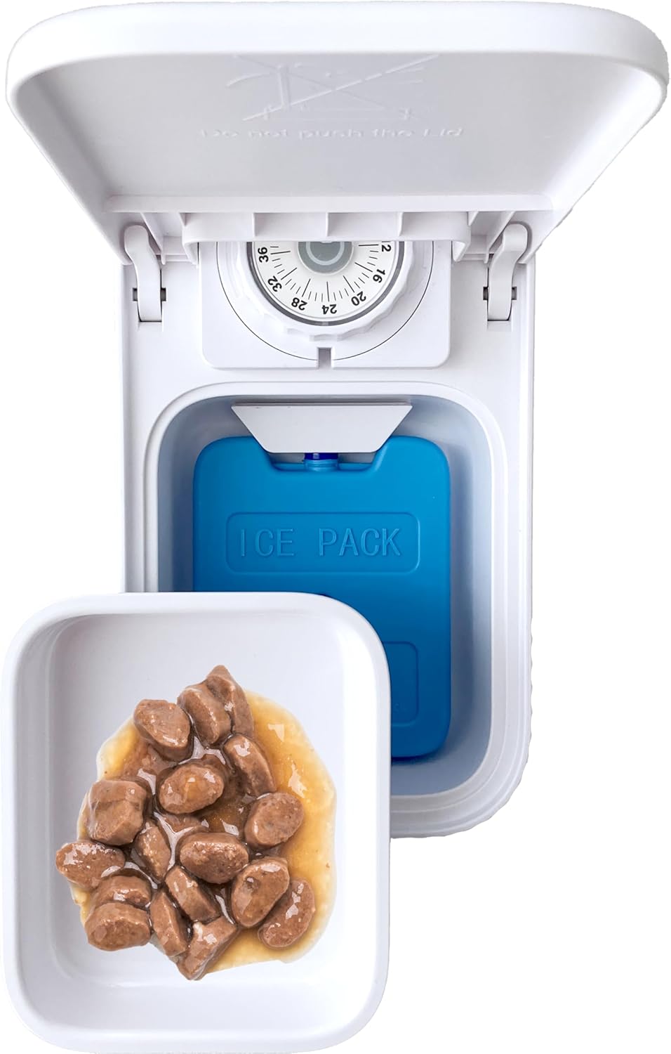 FUTTERAUTOMAT MIT Timer Dozer Weiss
