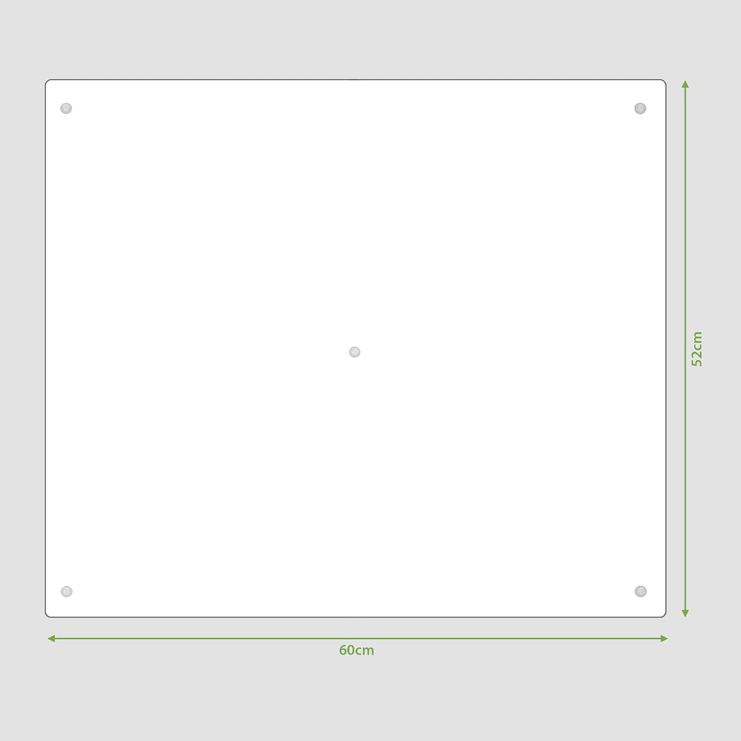 banjado® Herdabdeckplatte Glas 1-teilig 60x52 cm/Schneidebrett Herdabdeckung mit Motiv Home Sweet Ho