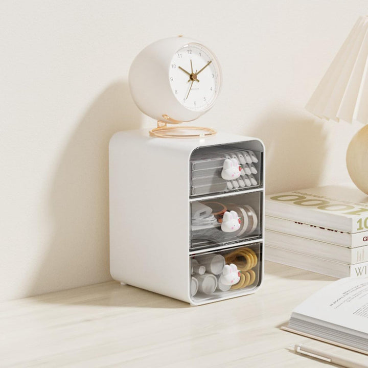 Cyrank Make-up-Organizer Mit 3 Schubladen, Make-up-/Schreibtisch-Organizer, Schminktisch-Organizer,