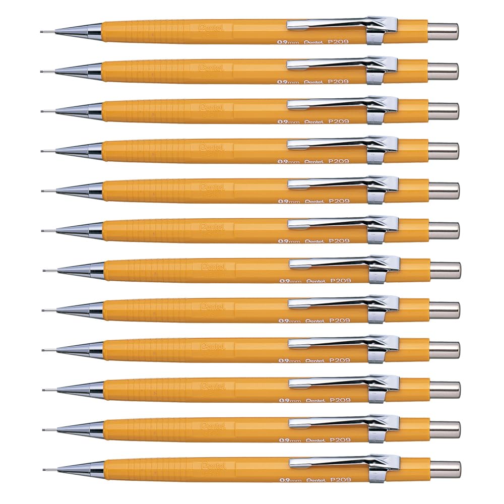 Pentel P200 Druckbleistift/P209-G-HB 0,9mm Gehäuse: gelb, 1 Stk